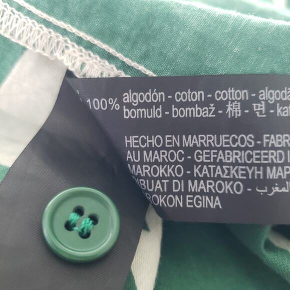 Zara Green and White Midi Dress - Picture 8 of 9